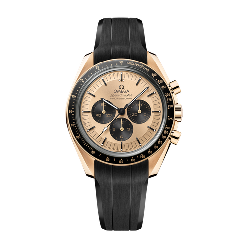 Omega Speedmaster Moonwatch Professional Yellow Gold Rubber 42mm