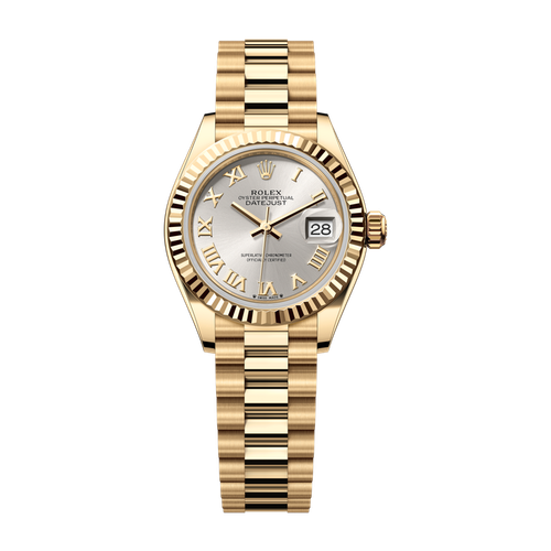 Rolex Lady-Datejust Silver Yellow Gold 28mm