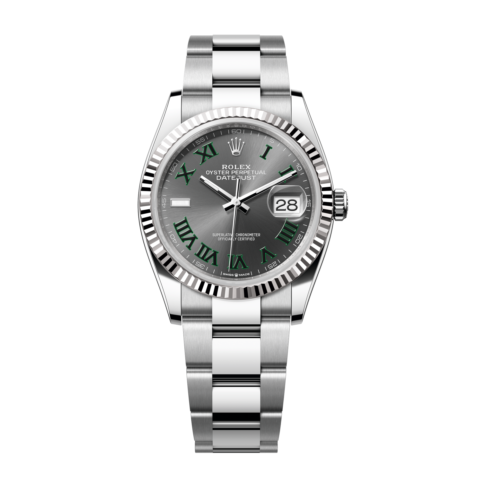 Rolex Datejust 36 Dark Grey Steel & White Gold 36mm