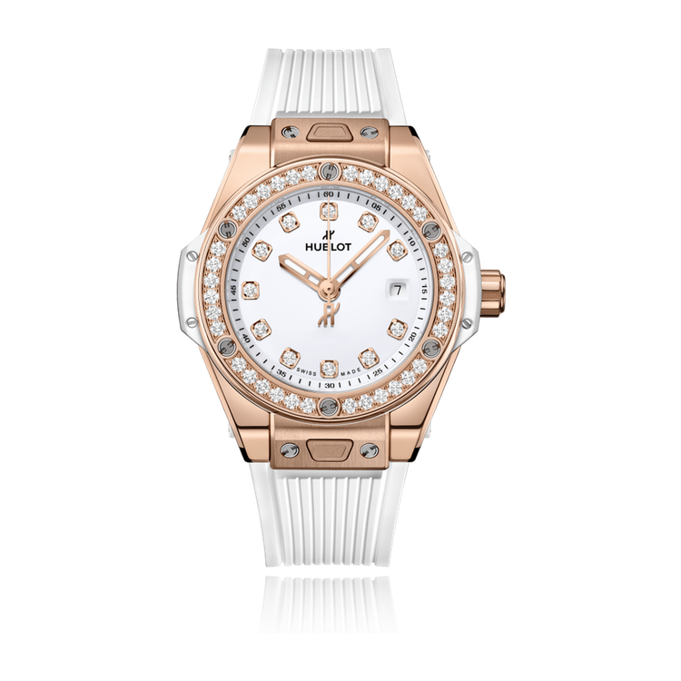Hublot Big Bang One Click White King Gold Rubber 33mm