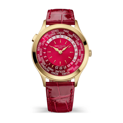 Patek Philippe Complications Red Yellow Gold Alligator Leather 36mm