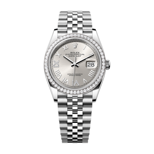 Rolex Datejust 36 Silver Steel & White Gold 36mm