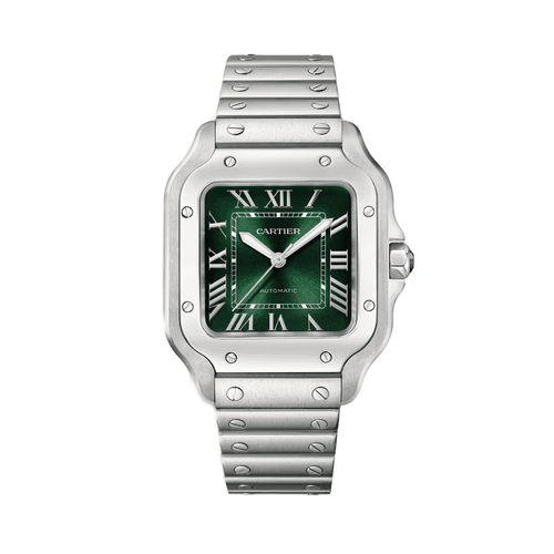 Cartier Santos de Cartier Medium Green Steel 35.1mm