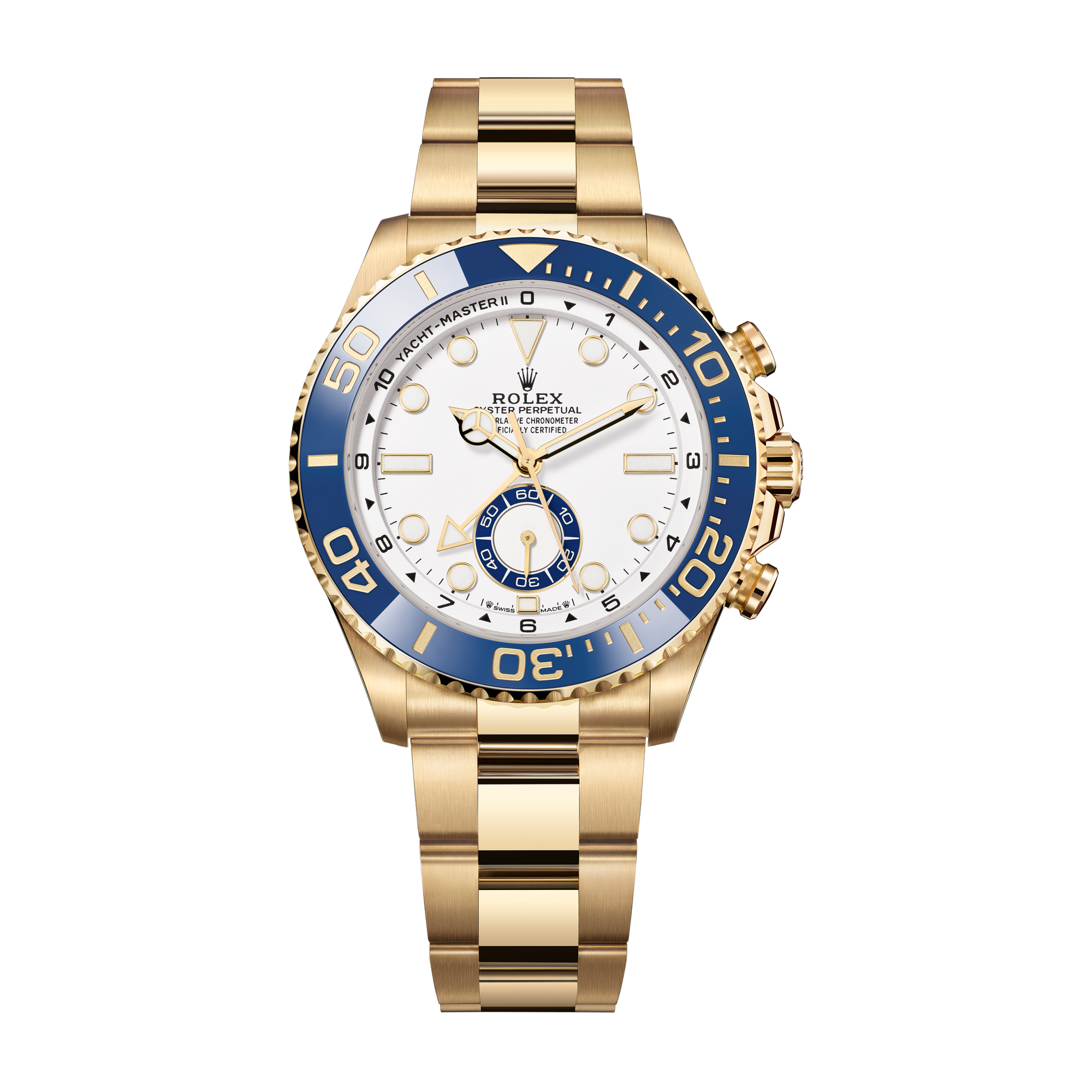 Rolex Yacht-Master II White Yellow Gold 44mm
