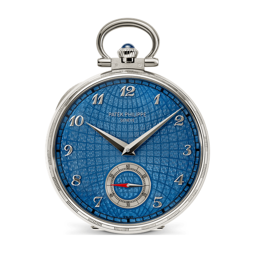 Patek Philippe "Map of The World" Rare Handcrafts Blue White Gold 44.1mm