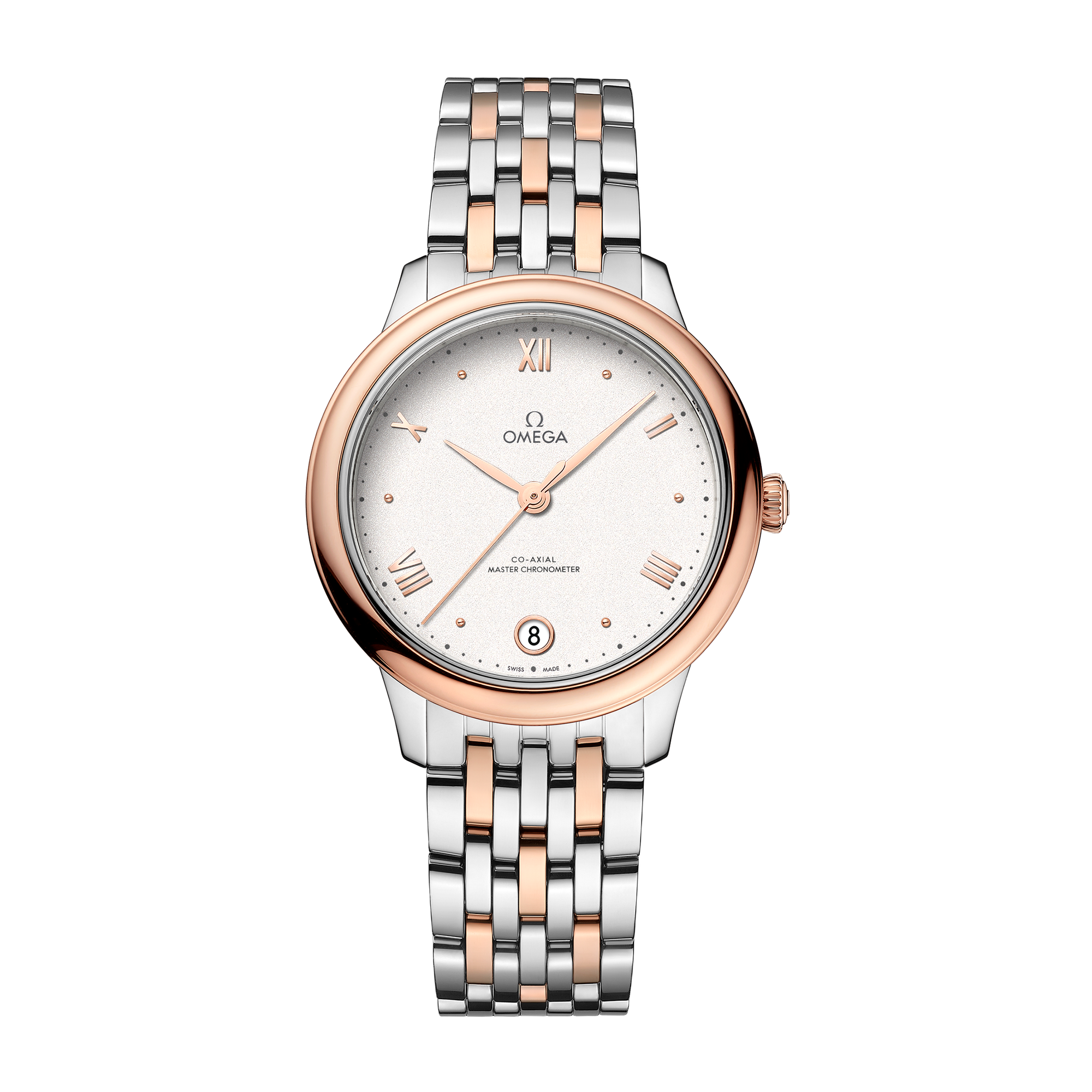 Omega De Ville Prestige Silver Two-Tone 34mm