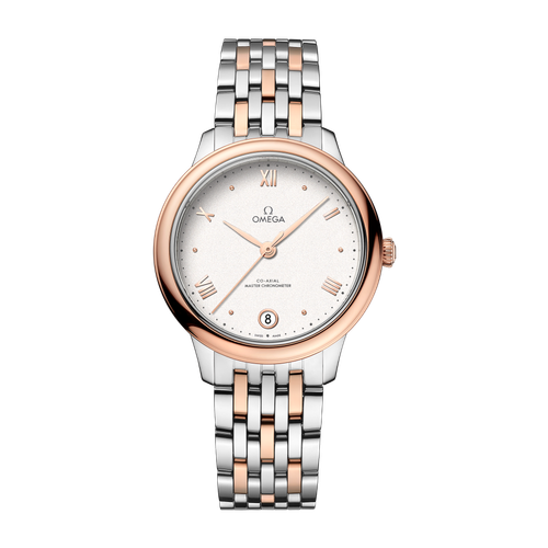 Omega De Ville Prestige Silver Two-Tone 34mm