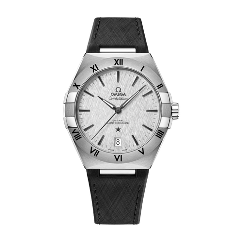 Omega Constellation Grey Steel Rubber 41mm