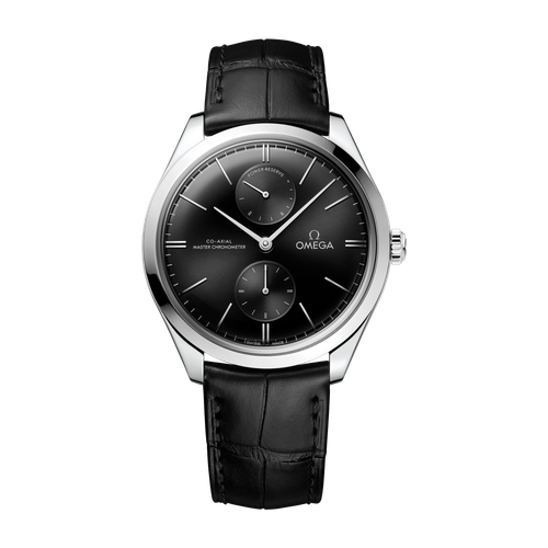 Omega De Ville Trésor Black Steel Alligator Leather 40mm