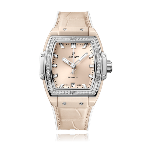 Hublot Spirit of Big Bang Beige Ceramic Alligator Leather 39mm