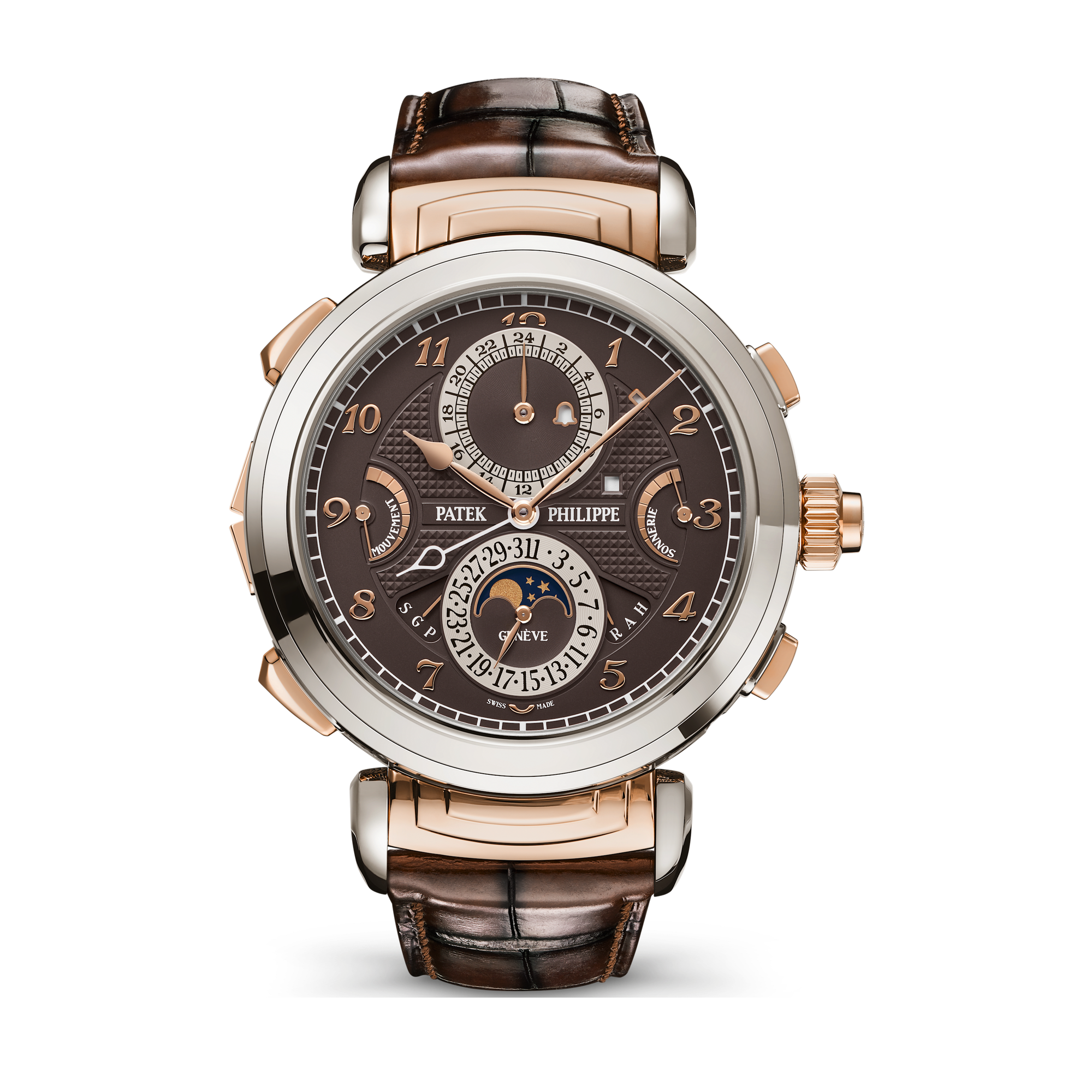 Patek Philippe Grand Complications Grandmaster Chime Brown Two-Tone Alligator Leather 47.7mm