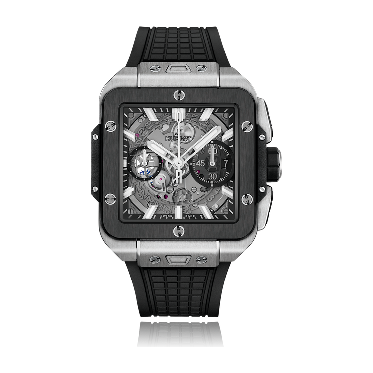 Hublot Square Bang Unico Skeleton Titanium & Ceramic Rubber 43mm