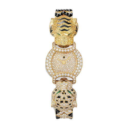 Cartier Indomptables Diamond Pave Yellow Gold 22.2mm