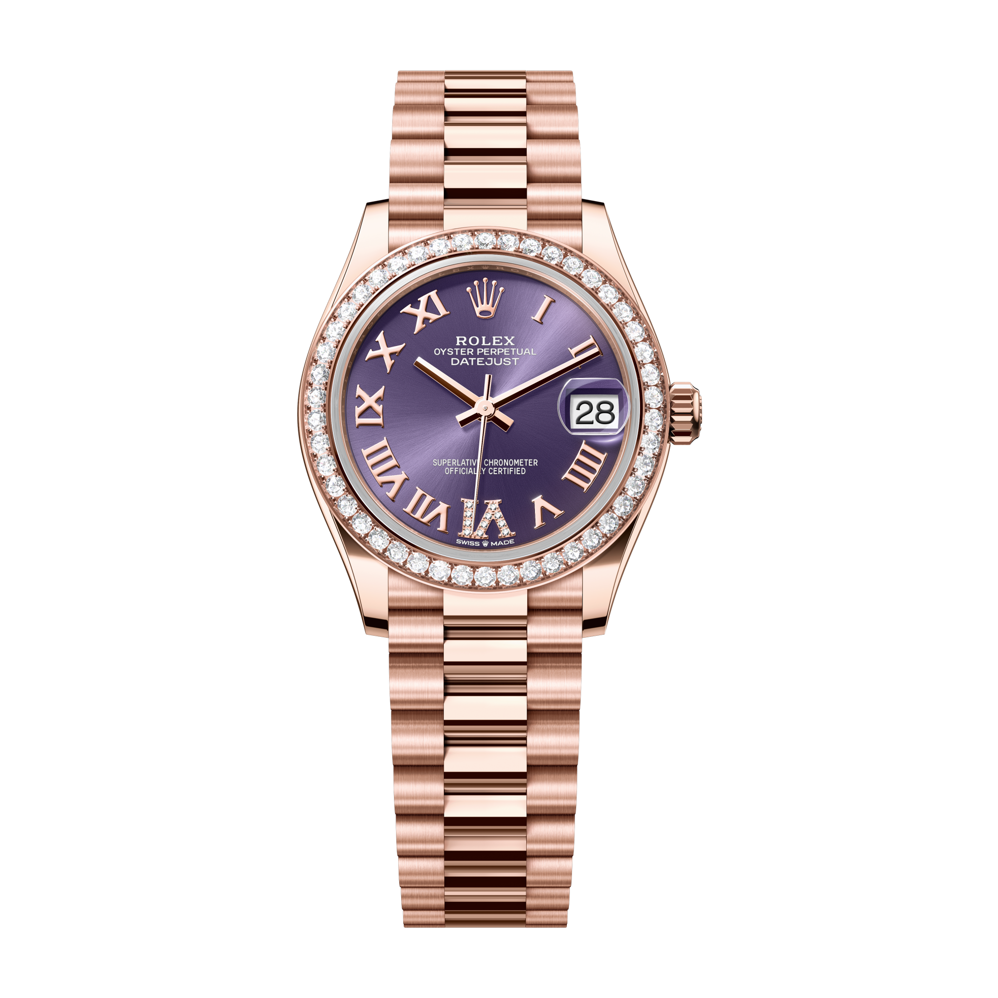 Rolex Datejust 31 Purple Rose Gold 31mm