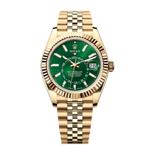 Rolex Sky-Dweller Green Yellow Gold 42mm