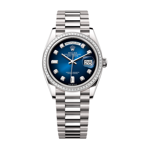 Rolex Day-Date 36 Blue White Gold 36mm