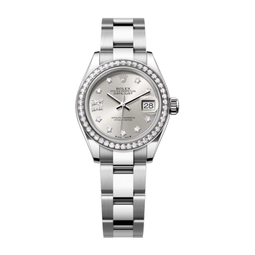 Rolex Lady-Datejust Silver Steel & White Gold 28mm