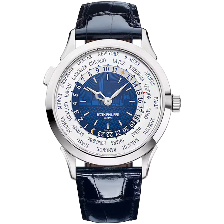 Patek Philippe Complications Blue White Gold Leather 38.5mm