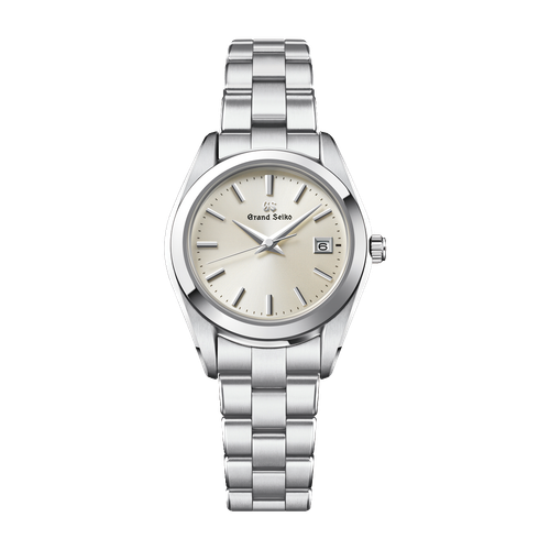 Grand Seiko Heritage Refined Essentials Silver Steel Alligator Leather 28.9mm