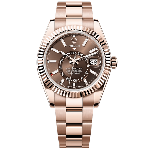 Rolex Sky-Dweller Chocolate Rose Gold 42mm