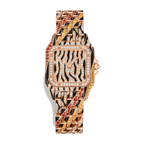 Cartier Panthère de Cartier Medium Diamond Pave Rose Gold 26.7mm
