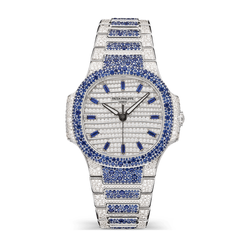 Patek Philippe Nautilus Diamond Pave White Gold 35.2mm