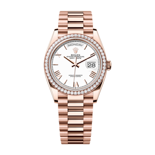Rolex Day-Date 36 White Rose Gold 36mm
