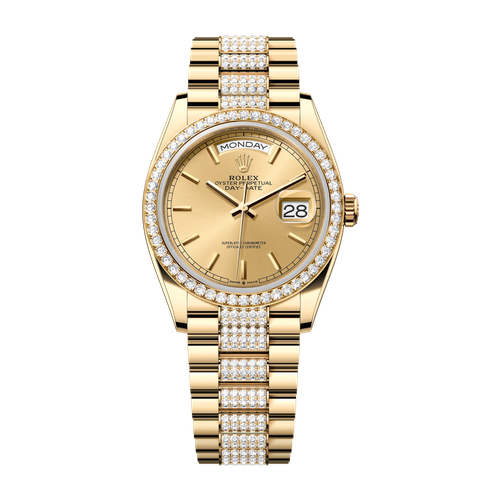 Rolex Day-Date 36 Champagne Yellow Gold 36mm
