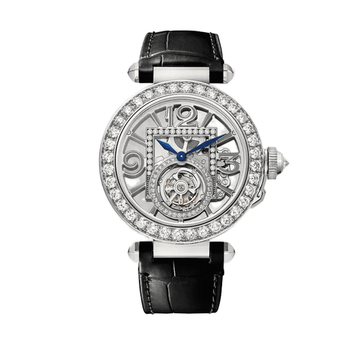 Cartier Pasha de Cartier 41 mm Skeleton White Gold Leather 41mm