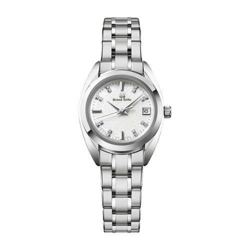 Grand Seiko Heritage Refined Essentials White Titanium Alligator Leather 26mm