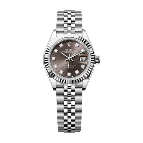 Rolex Lady-Datejust Dark Grey Steel & White Gold 28mm