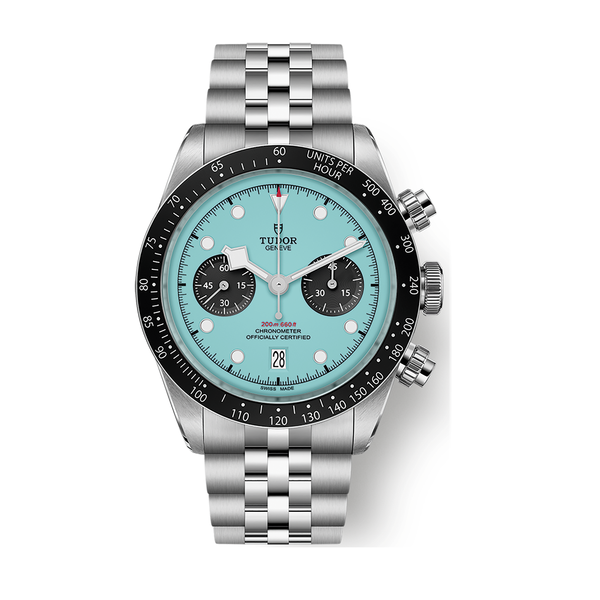 Tudor "Flamingo Blue" Black Bay Chrono Turquoise Steel 41mm