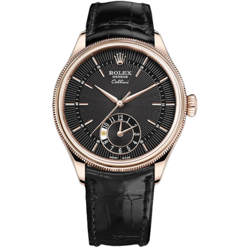 Rolex Cellini Black Leather 39mm
