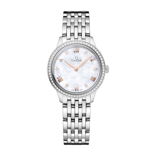 Omega De Ville Prestige White Steel 27.5mm