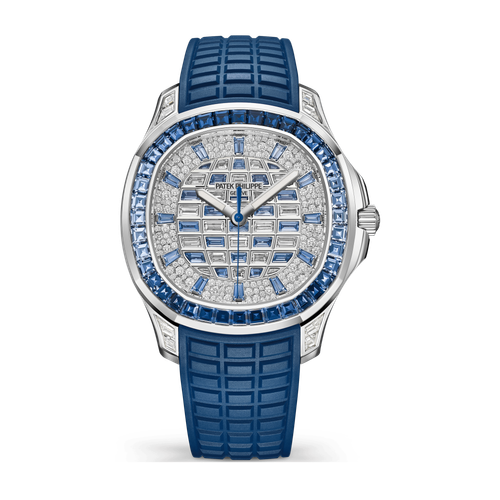 Patek Philippe Aquanaut Luce Diamond Pave White Gold Rubber 38.8mm