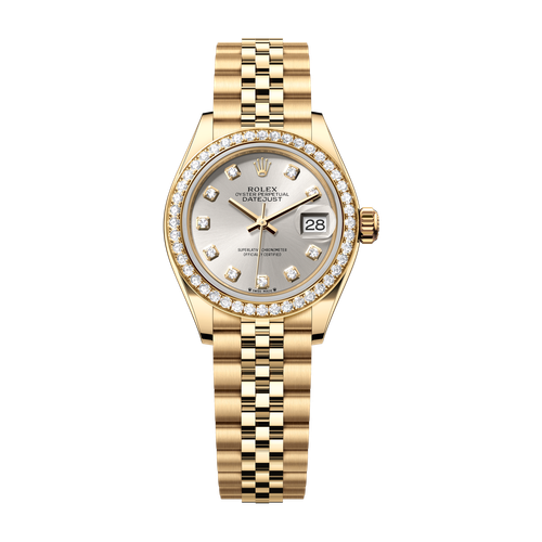 Rolex Lady-Datejust Silver Yellow Gold 28mm