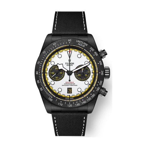 Tudor Black Bay Chrono White Carbon Leather 42mm