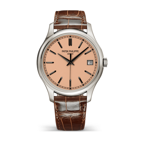 Patek Philippe Calatrava Rose Gold White Gold Alligator Leather 39mm