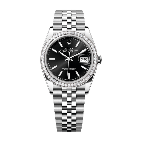 Rolex Datejust 36 Black Steel & White Gold 36mm