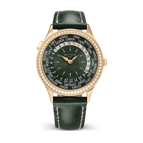 Patek Philippe Complications Green Rose Gold Leather 36mm