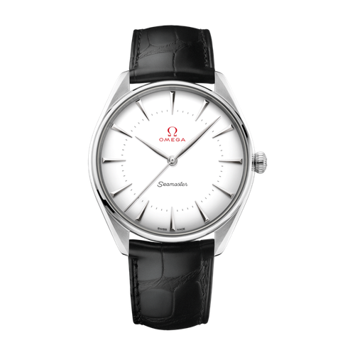 Omega Seamaster White Gold Alligator Leather 39.5mm