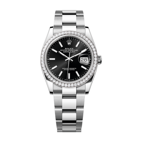 Rolex Datejust 36 Black Steel & White Gold 36mm