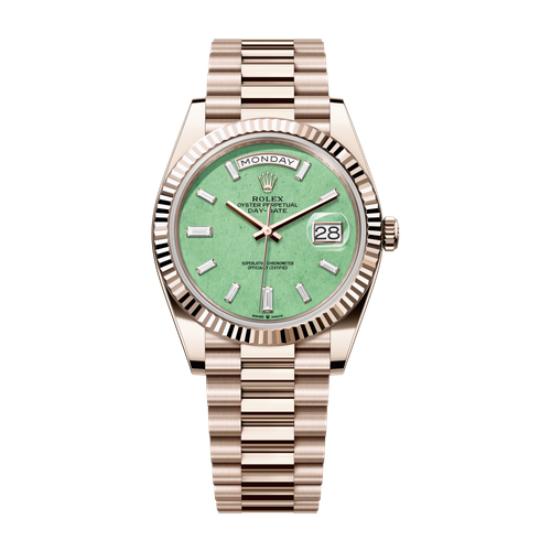 Rolex Day-Date 40 Green Rose Gold 40mm