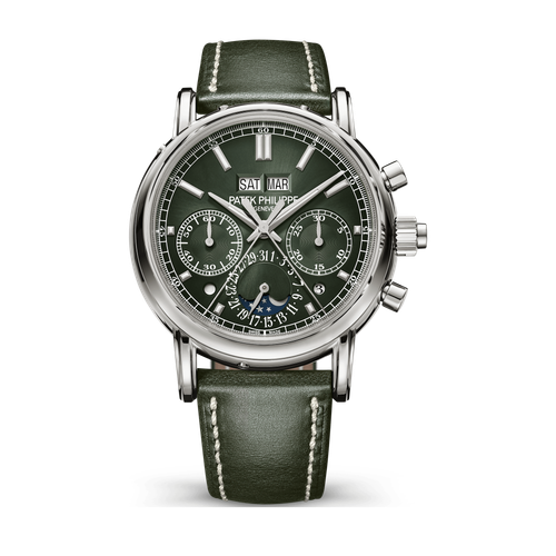 Patek Philippe Grand Complications Green White Gold Leather 40mm