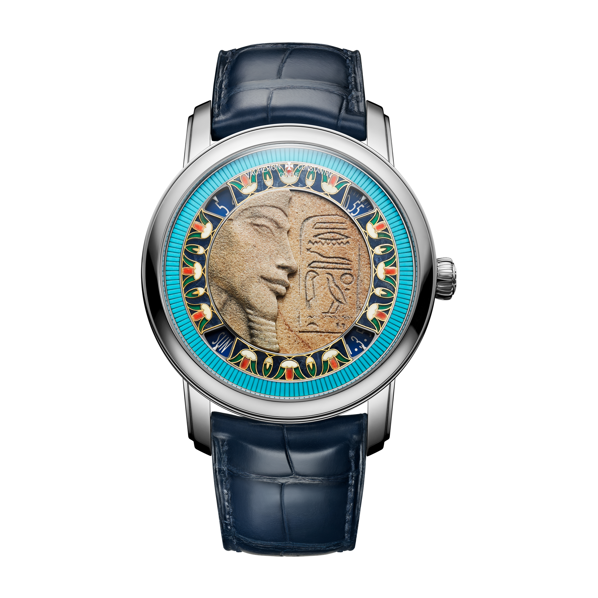 Vacheron Constantin Métiers d'Art Tribute to Great Civilisations Gold White Gold Alligator Leather 42mm