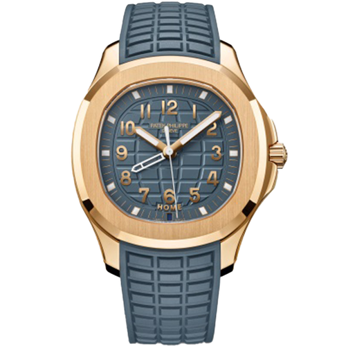 Patek Philippe Aquanaut Blue Rose Gold Rubber 39mm