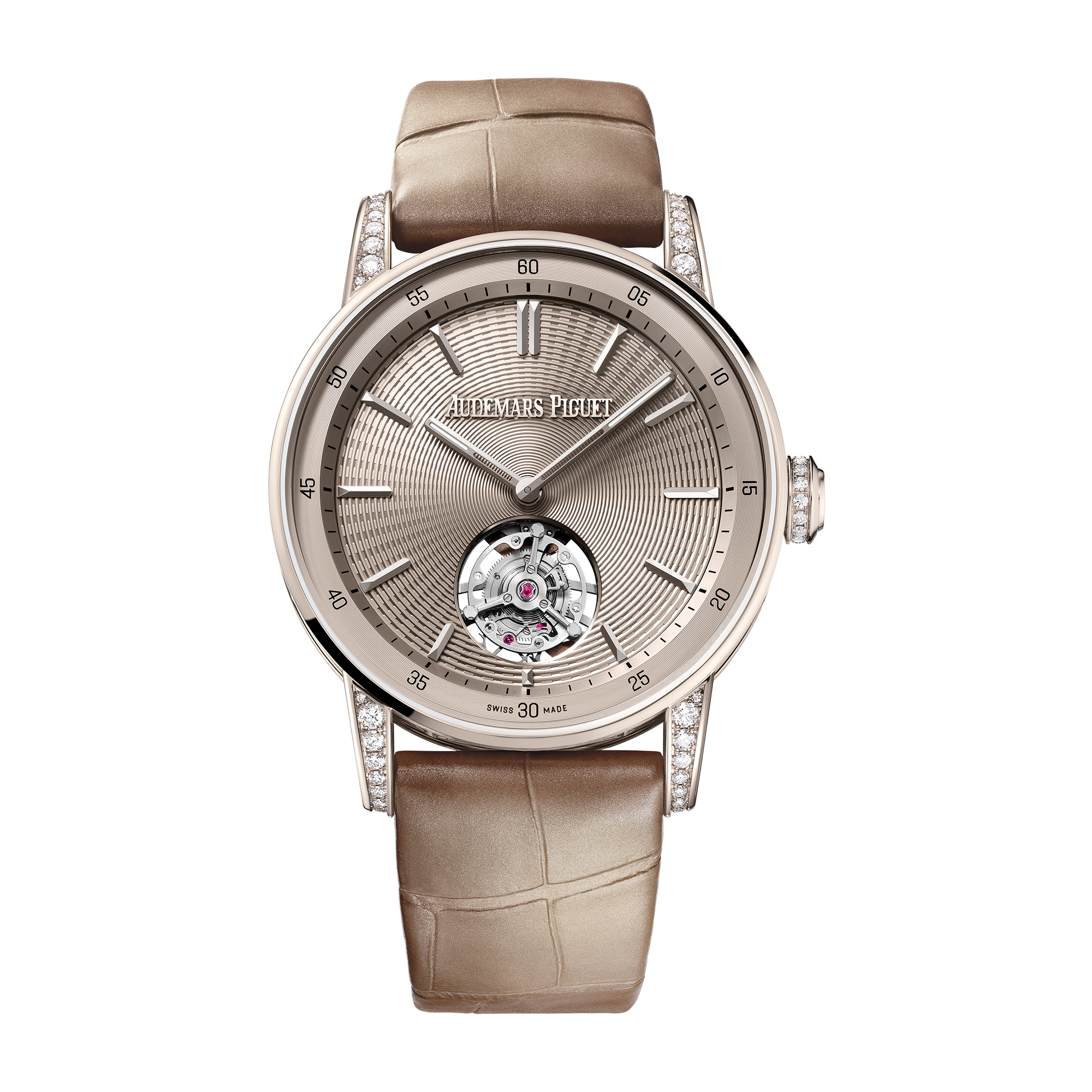 Audemars Piguet Code 11.59 Selfwinding Flying Tourbillon Sand Gold Alligator Leather 38mm