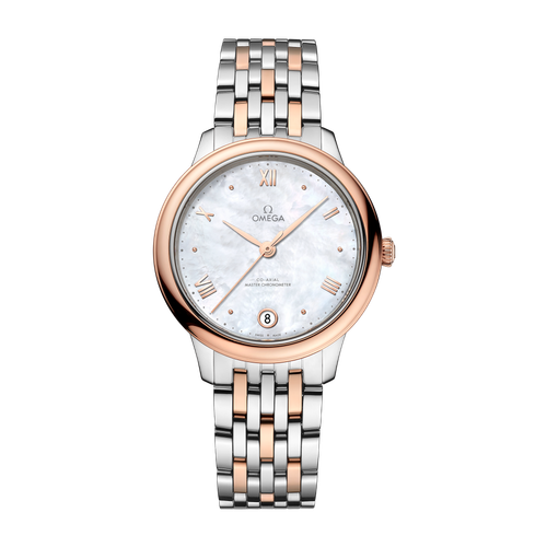 Omega De Ville Prestige White Two-Tone 34mm