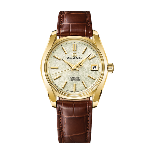 Grand Seiko Heritage 62GS Green Yellow Gold Alligator Leather 38mm