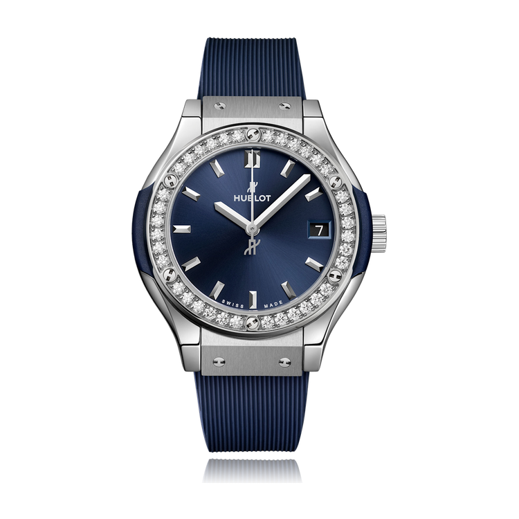 Hublot Classic Fusion Blue Titanium Rubber 33mm
